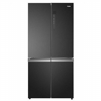 ثلاجة نورمندي 4 ابواب زجاج اسود 